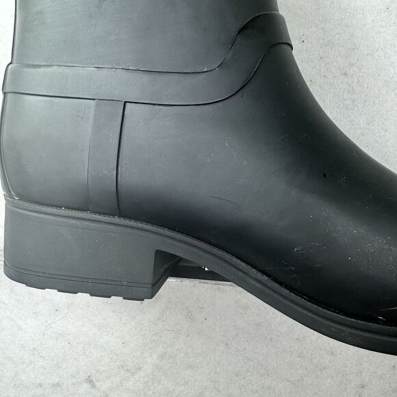 Lucky Brand‎ Rounded Toe Pull On Rubber Black Ankle Boots Casual Booties Size 9 - Picture 12 of 13